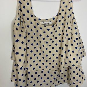 Forever 21 Polka Dot Blouse TankTop